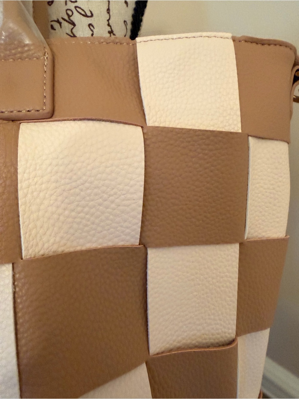 Pretty Simple COURTNEY CHECKERED TOTE with travel slider NWT - Picture 4 of 10